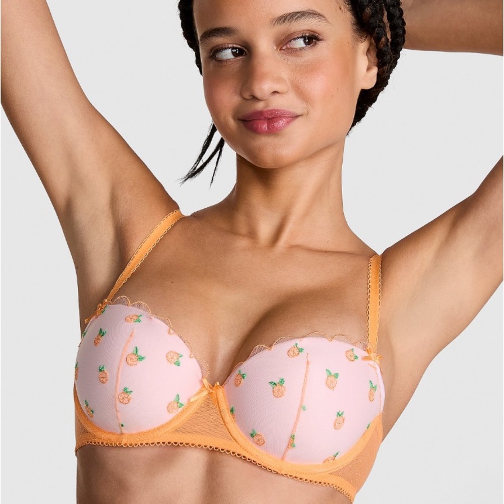 🔥VS Pink Wink push up balconette bra sz 40D NWT - Picture 4 of 13